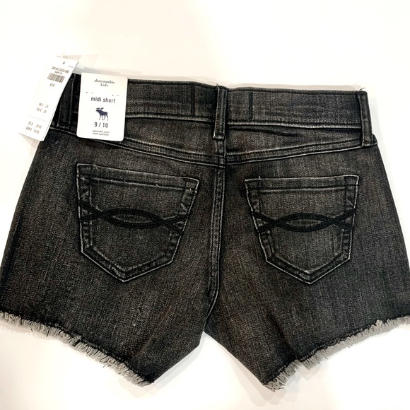 Abercrombie kids Black Denim Midi Shorts - Picture 2 of 2